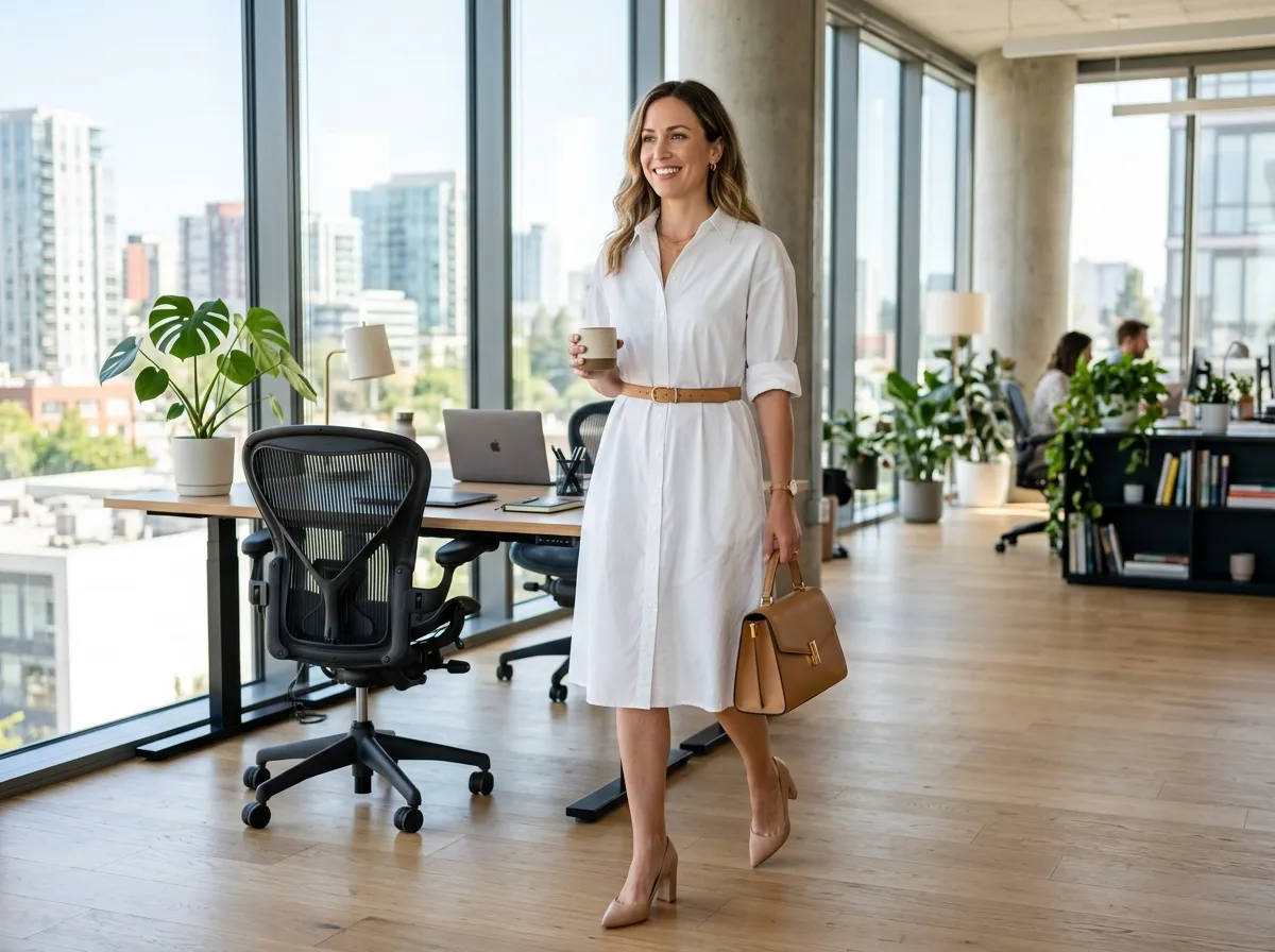 White Shirt Dress