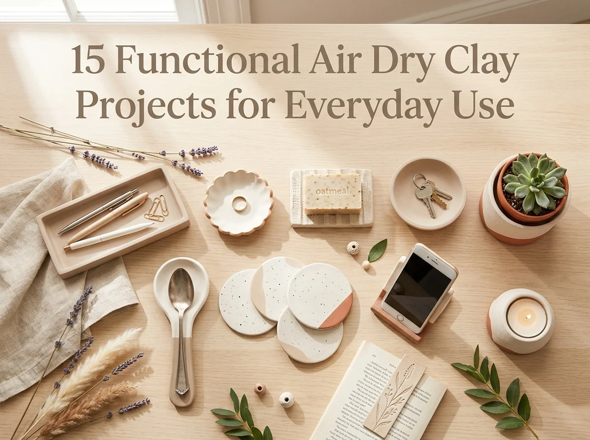 15 Functional Air Dry Clay Projects for Everyday Use