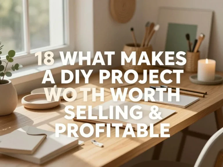 18 What Makes a DIY Project Worth Selling and Profitable