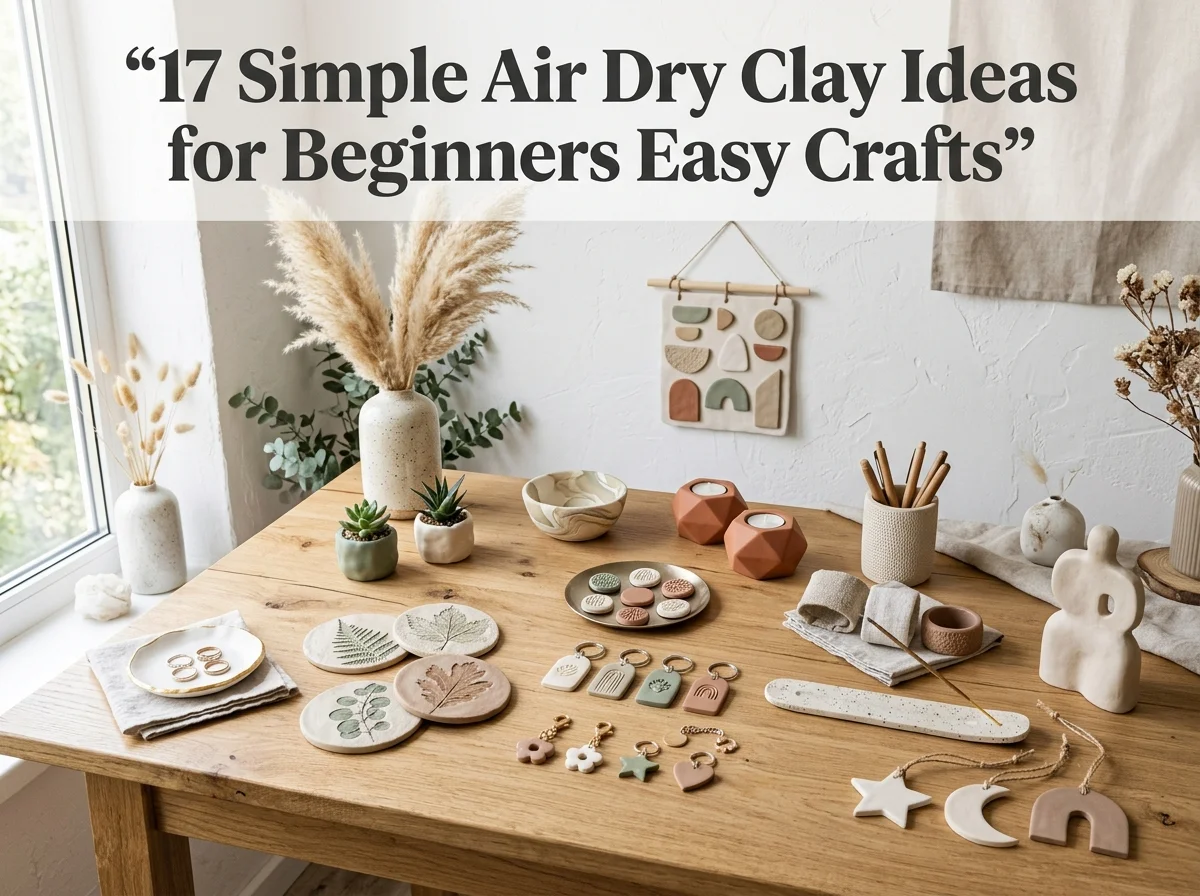 17 Simple Air Dry Clay Ideas for Beginners Easy Crafts