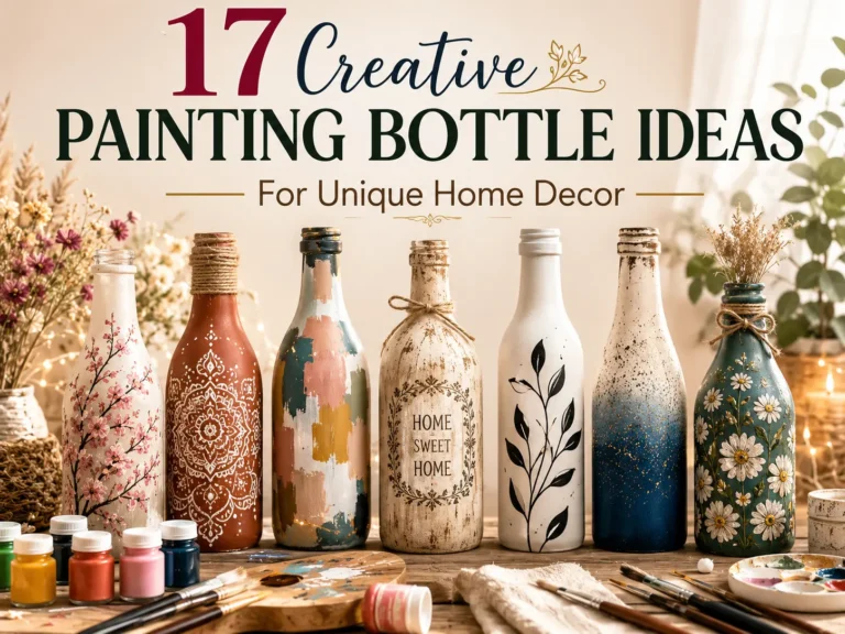 17 Creative Painting Bottle Ideas for Unique Home Decor