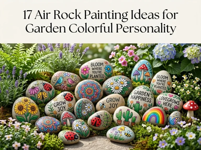 17 Rock Painting Ideas for Garden Colorful Personality