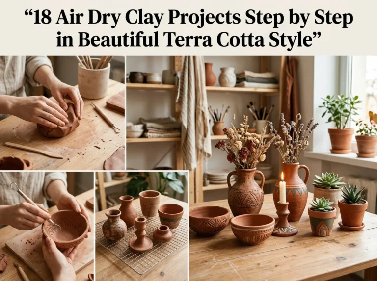 18 Air Dry Clay Projects Step by Step in Beautiful Terra Cotta Style