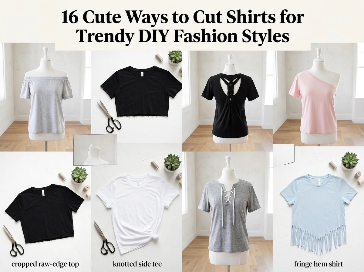 16 Cute Ways to Cut Shirts Trendy DIY Fashion Styles