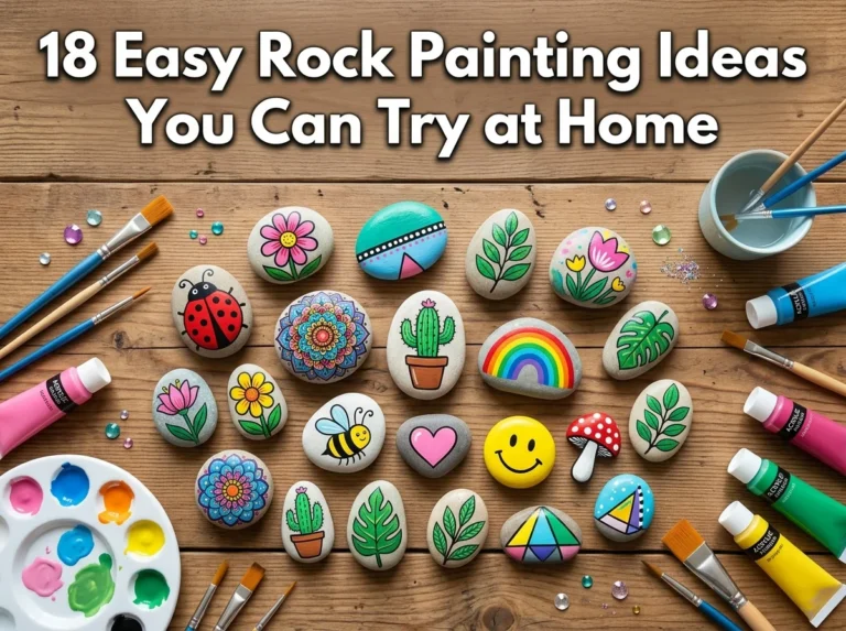 18 Easy Rock Painting Ideas You Can Try at Home Today