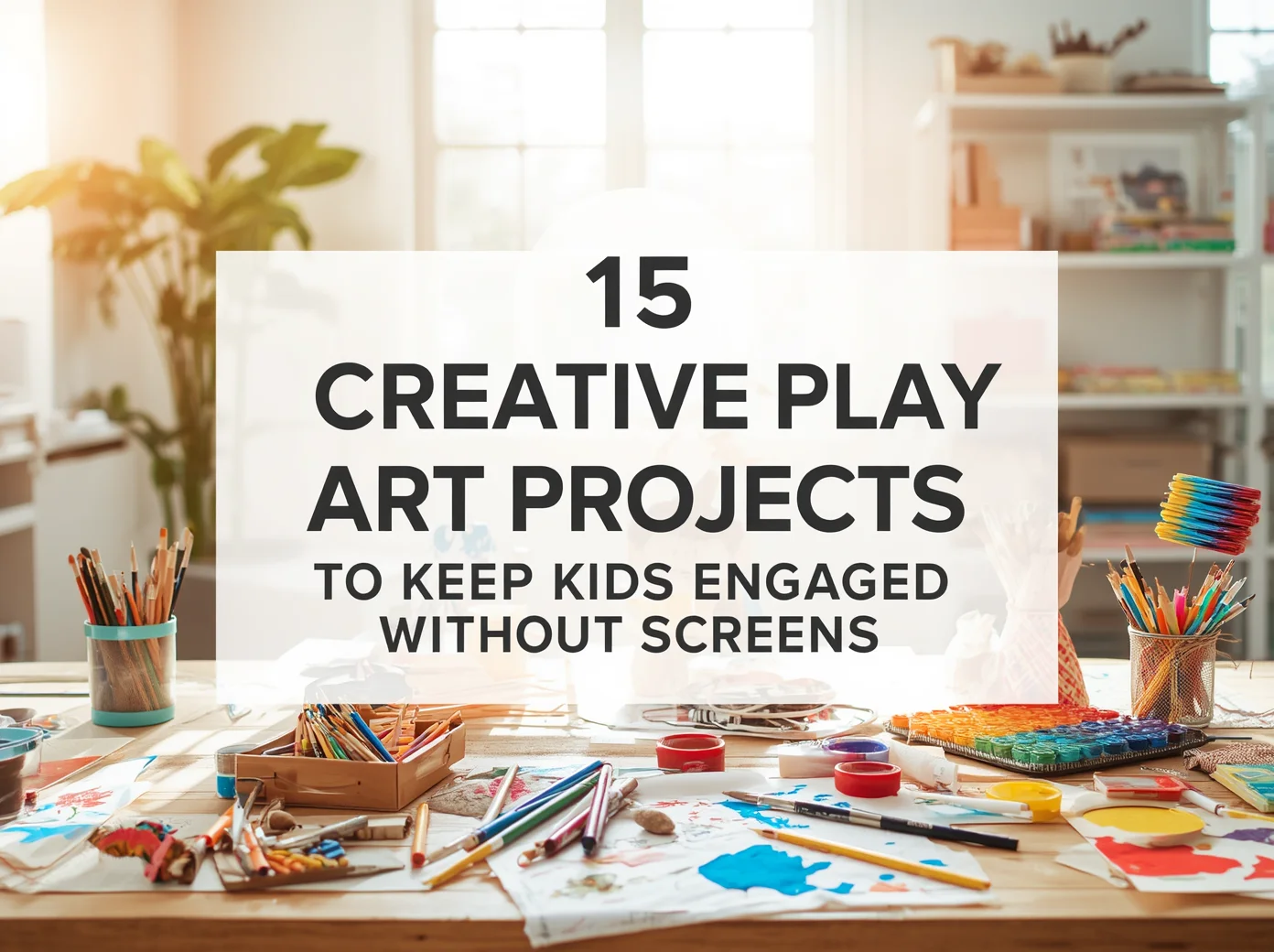 15 Creative Play Art Projects for Kids Without Screens