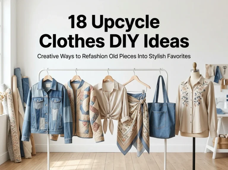 18 Upcycle Clothes DIY Ideas to Refashion Old Pieces and Create a Stylish New Wardrobe