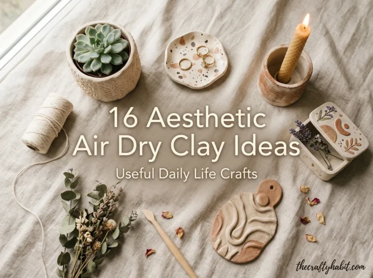 16 Aesthetic Air Dry Clay Ideas Useful Daily Life Crafts
