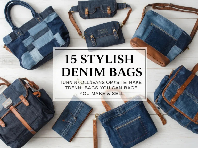 15 Stylish Denim Bag Ideas From Old Jeans You Can Make and Sell
