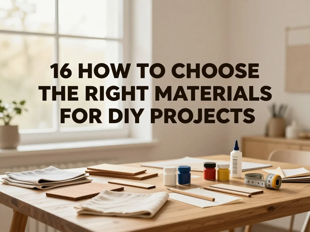 16 How to Choose Right Materials for DIY Projects Guide