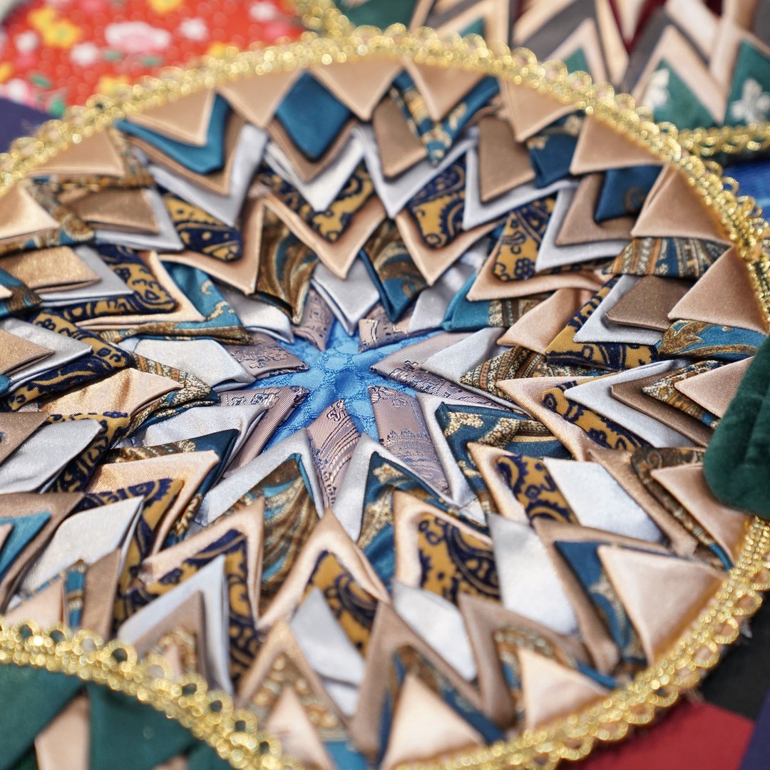 10. Patchwork Fabric Coasters for Home Decor - Leftover Fabric Sewing Ideas