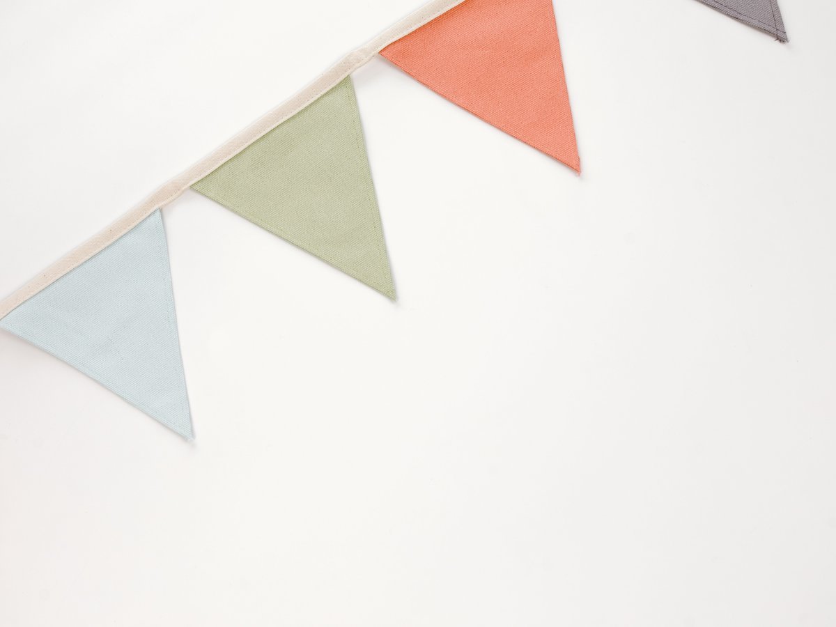 Fabric Bunting and Mini Garlands for Instant Party or Room Décor - Leftover Fabric Sewing Ideas