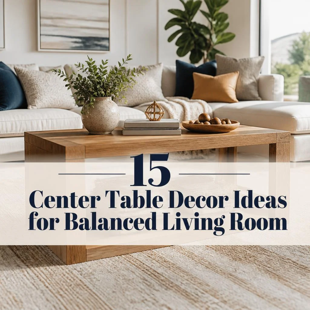 15 Center Table Decor Ideas for Balanced Living Room