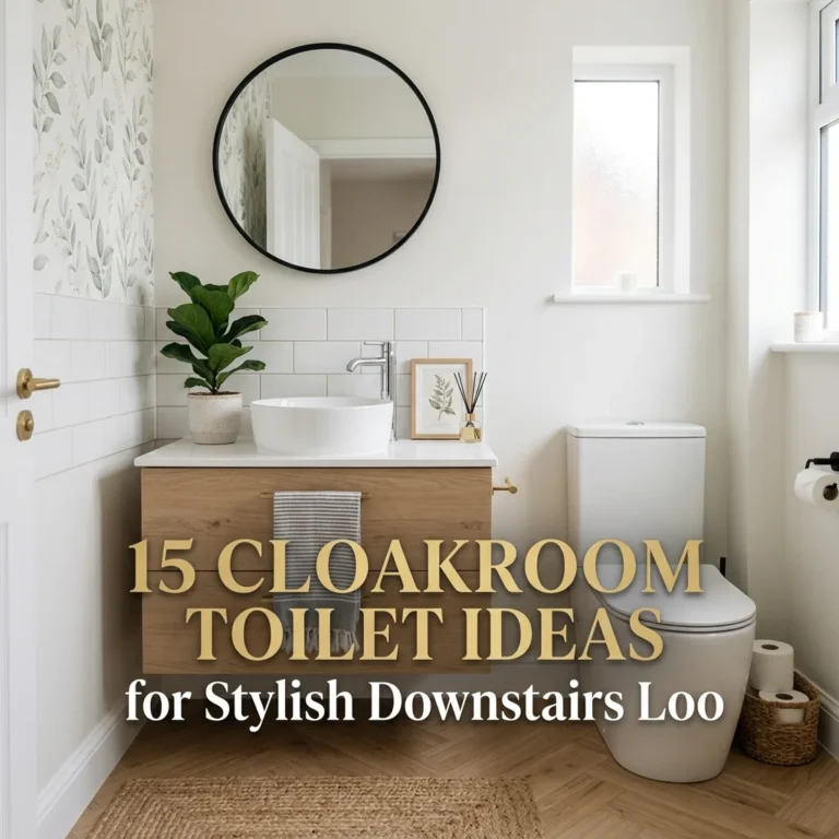 15 Cloakroom Toilet Ideas for Stylish Downstairs Loo