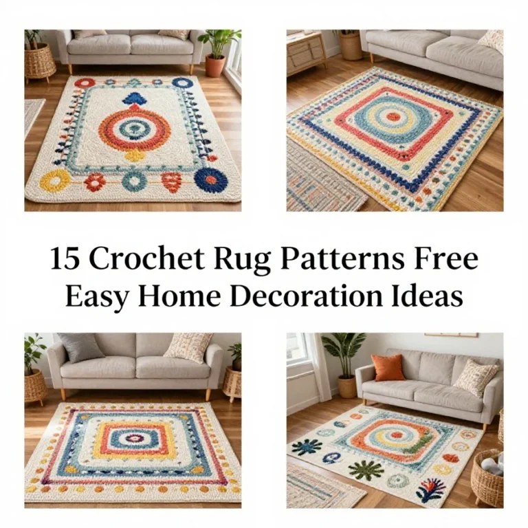 15 Crochet Rug Patterns Free Easy Home Decoration Ideas