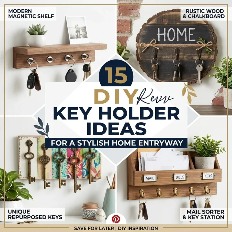 15 DIY Key Holder Ideas for Stylish Home Entryway