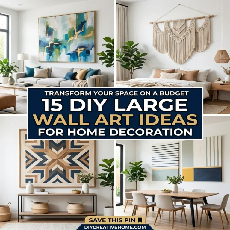 15 DIY Large Wall Art Ideas for Home Decoration