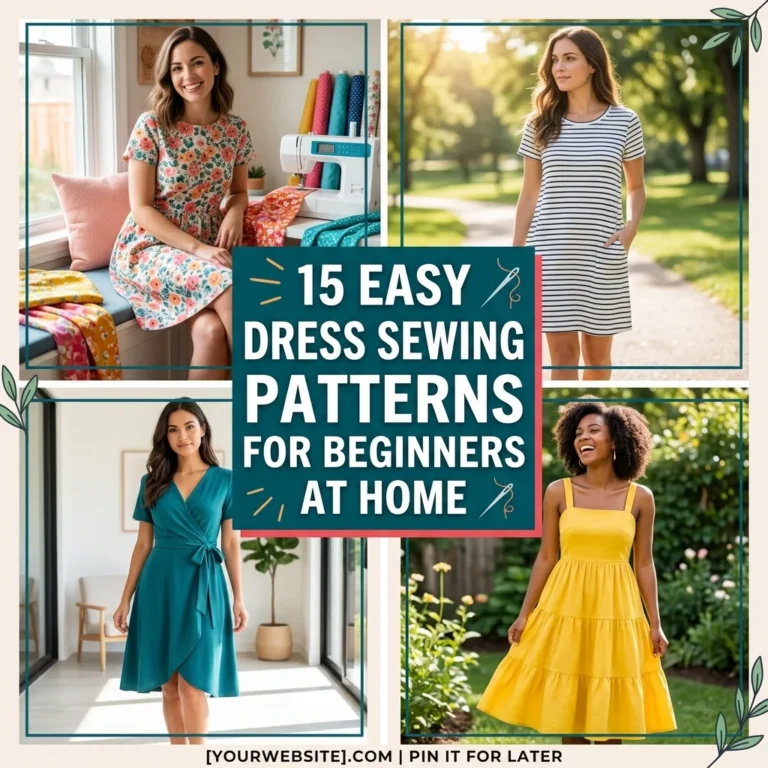 15 Easy Dress Sewing Patterns for Beginners at Home