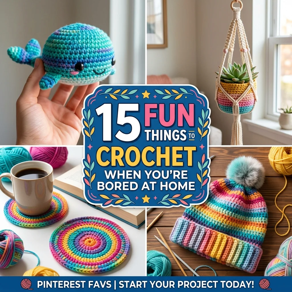 15 Fun Things to Crochet When You’re Bored at Home