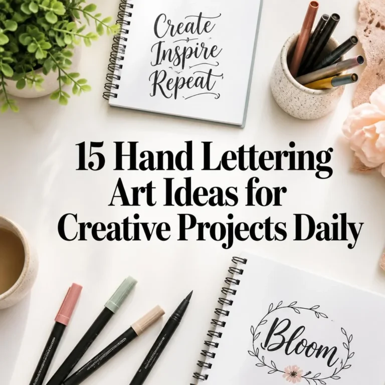 15 Hand Lettering Art Ideas for Creative Projects Daily
