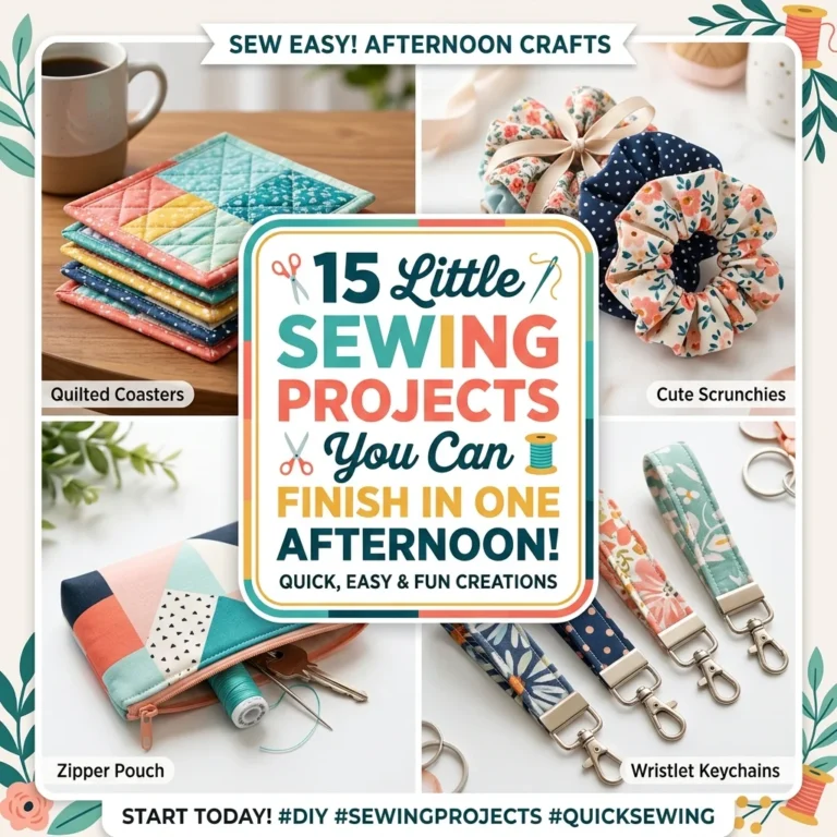15 Little Sewing Projects You Can Finish in One Afternoon