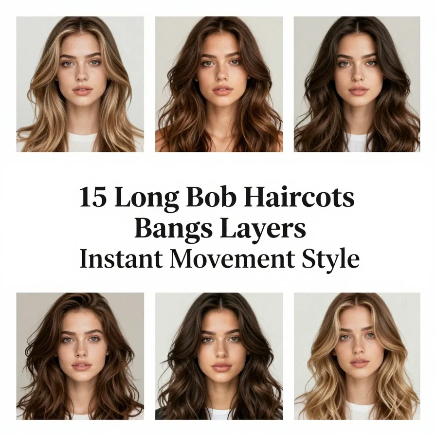15 Long Bob Haircuts Bangs Layers Instant Movement Style