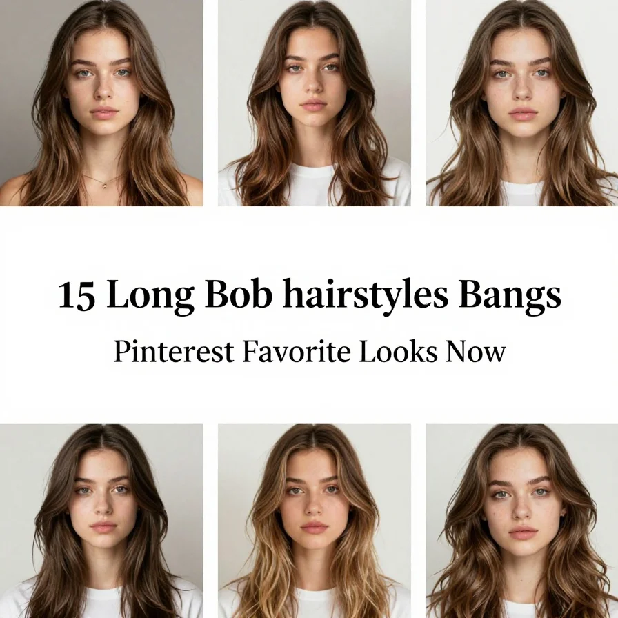 15 Long Bob Hairstyles Bangs Pinterest Favorite Looks Now