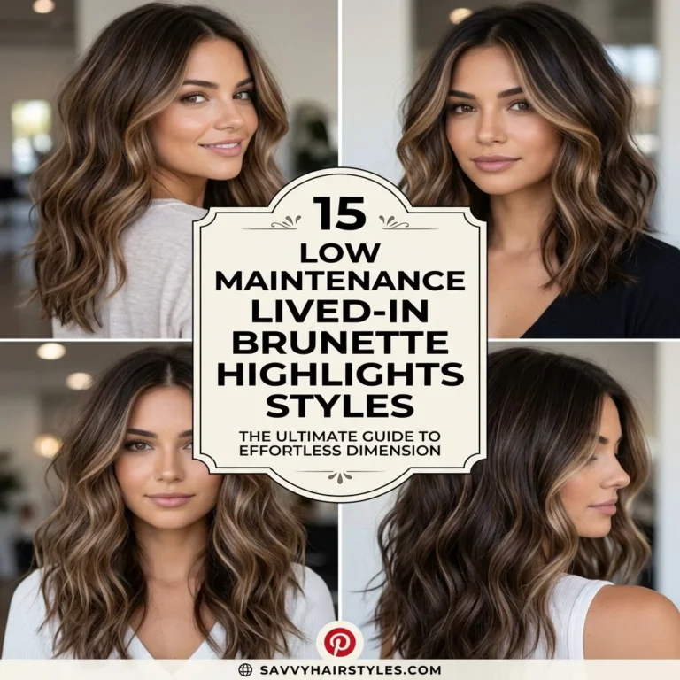 15 Low Maintenance Lived In Brunette Highlights Style