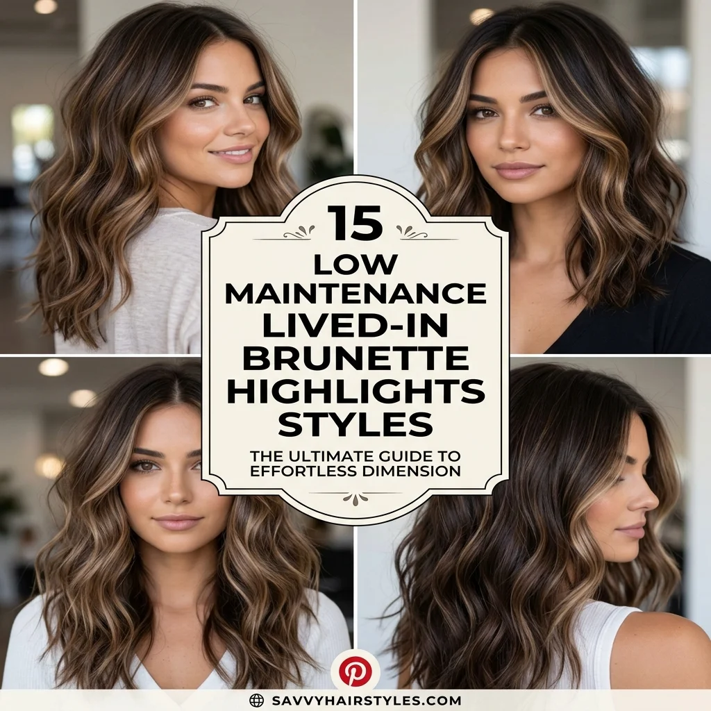 15 Low Maintenance Lived In Brunette Highlights Style