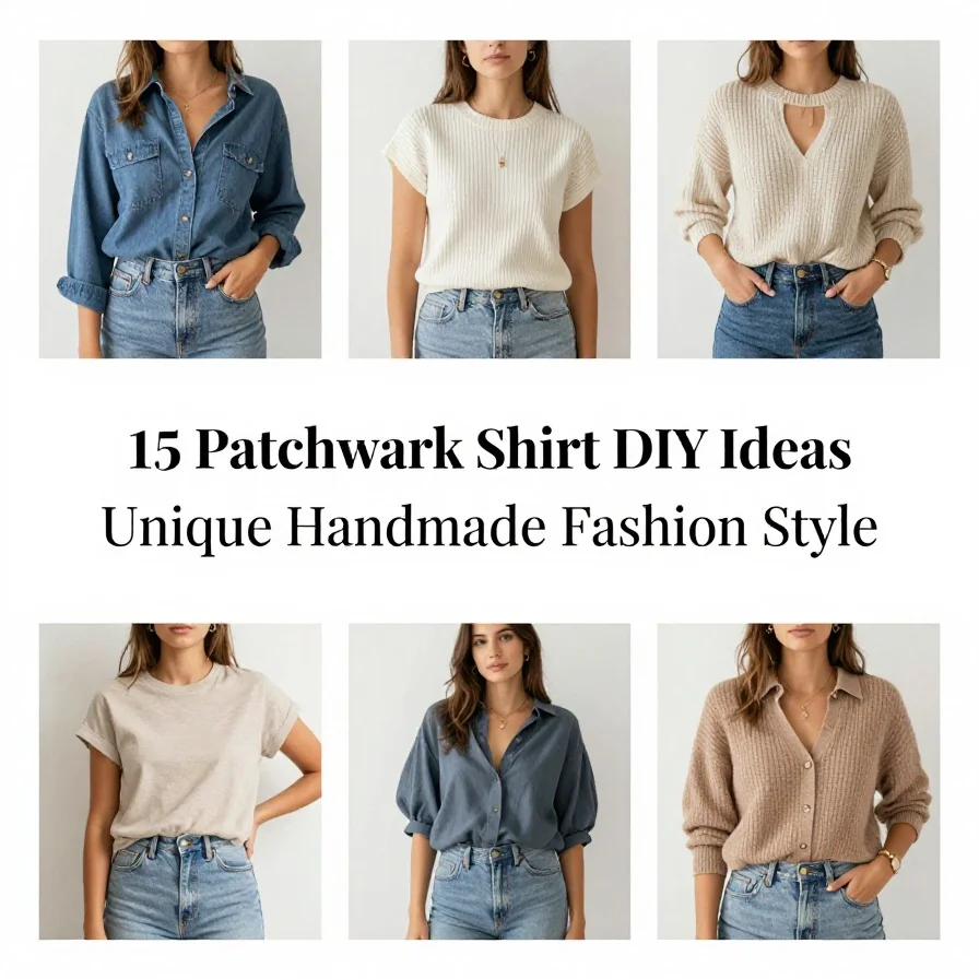 15 Patchwork Shirt DIY Ideas Unique Handmade Fashion Style