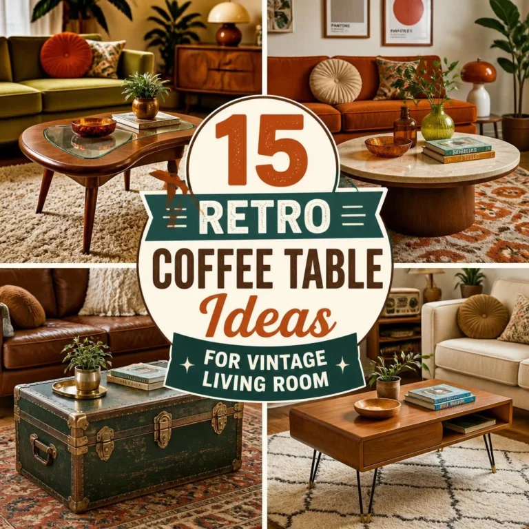 15 Retro Coffee Table Ideas for Vintage Living Room