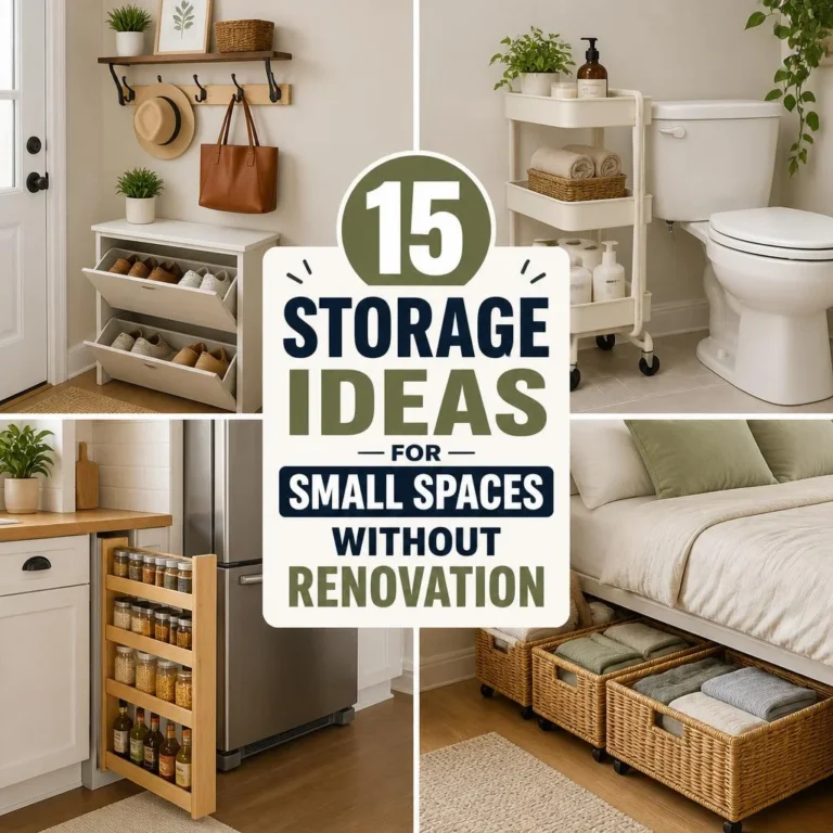 15 Storage Ideas for Small Spaces Without Renovation