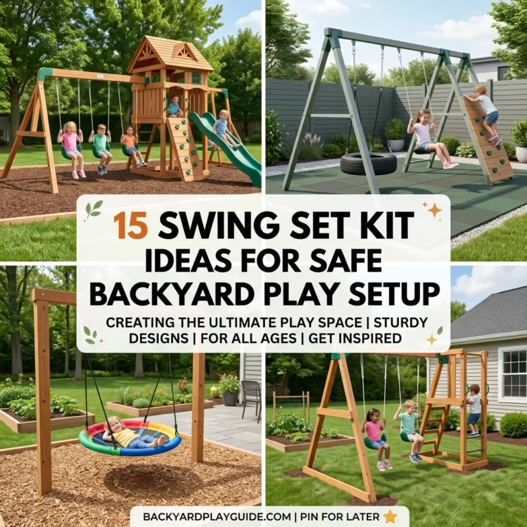 15 Swing Set Kit Ideas for Safe Backyard Play Setup
