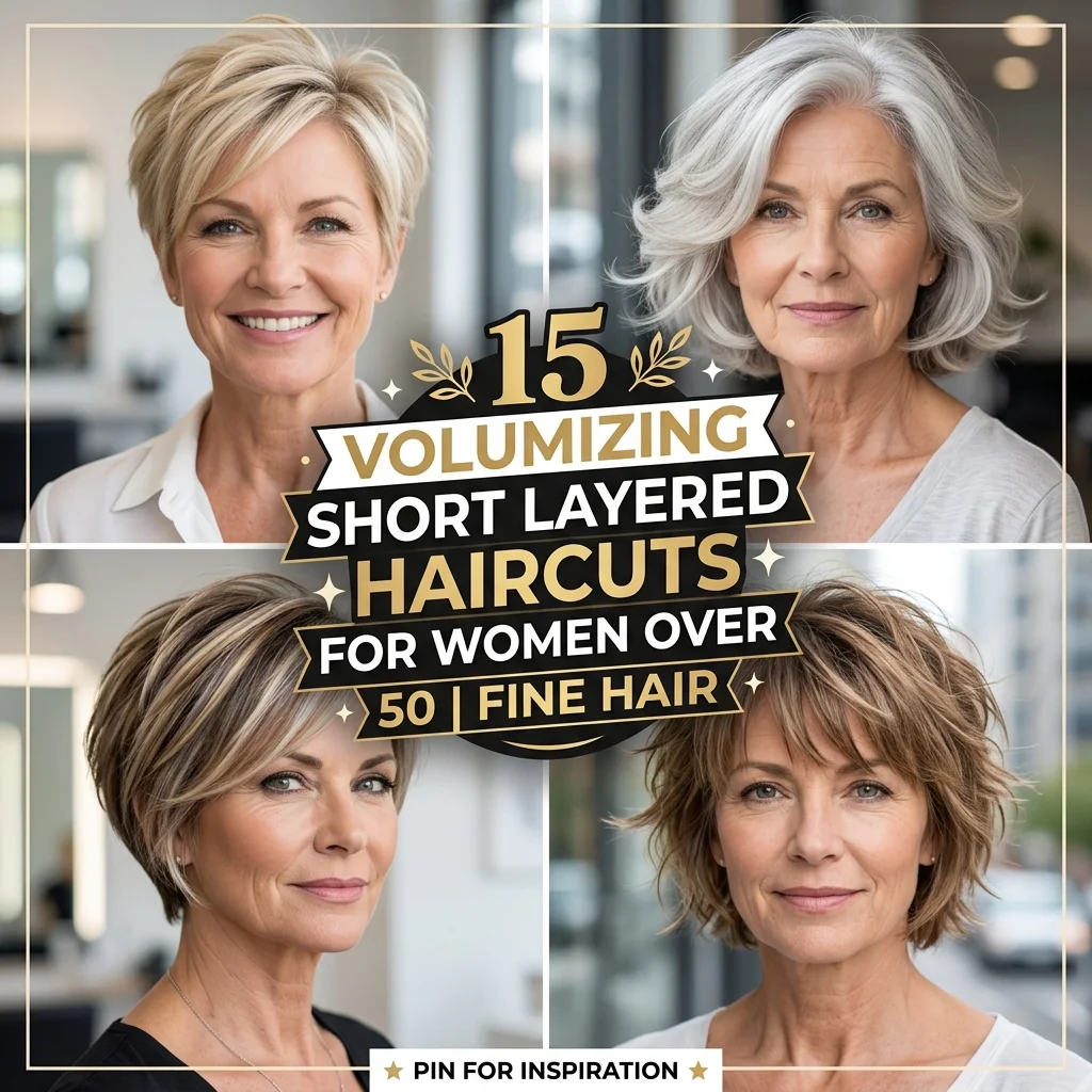 15 Volumizing Short Layered Haircuts Women 50 Fine Hair