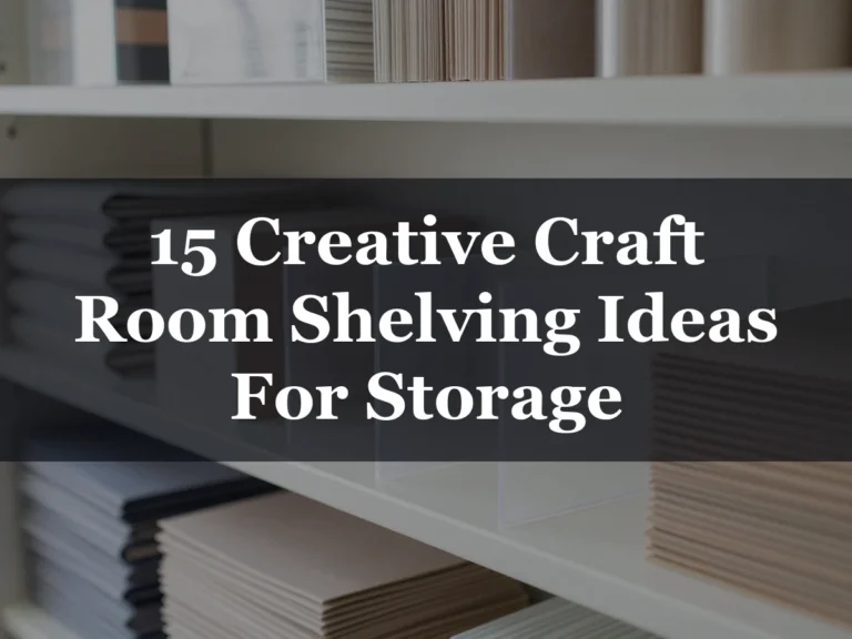 15 Creative Craft Room Shelving Ideas For Storage - 15 Creative Craft Room Shelving Ideas for Storage