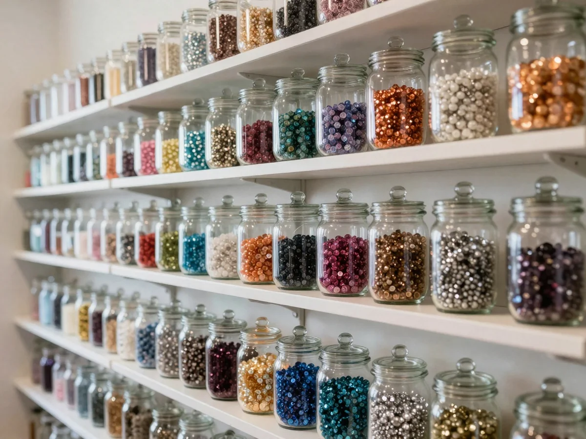 Jar Storage Shelving Units - 15 Creative Craft Room Shelving Ideas for Storage