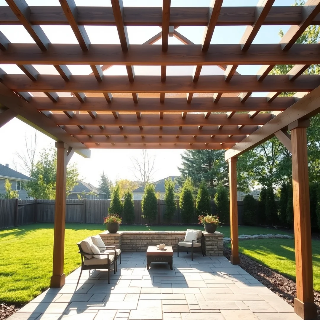 Simple Pergola Build - 15 DIY Backyard Ideas on a Budget for Home Makeover