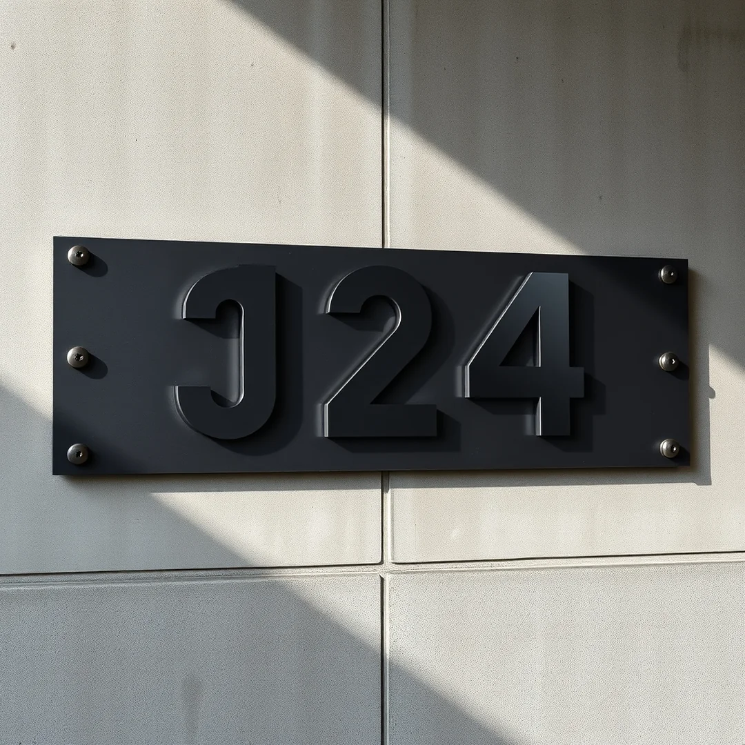 Steel Plate Numbers - 15 Easy DIY House Number Sign Ideas for Modern Homes