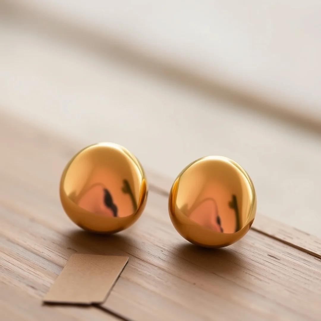 Minimalist Gold Studs - 15 Handmade Earrings Ideas Stylish Unique DIY Jewelry