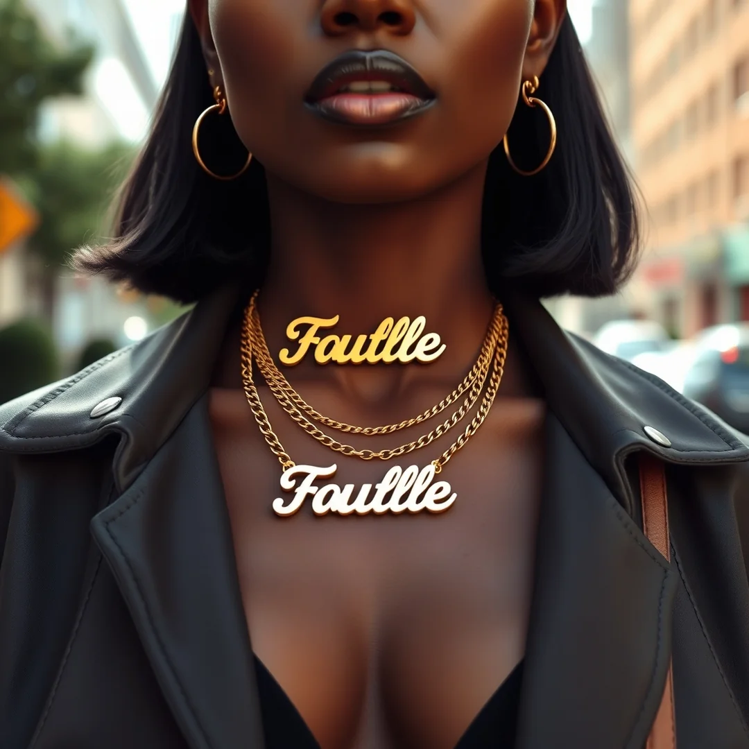 Gold Nameplate Necklaces - 15 Hip Hop Fashion Looks Black Women Classic Style Now