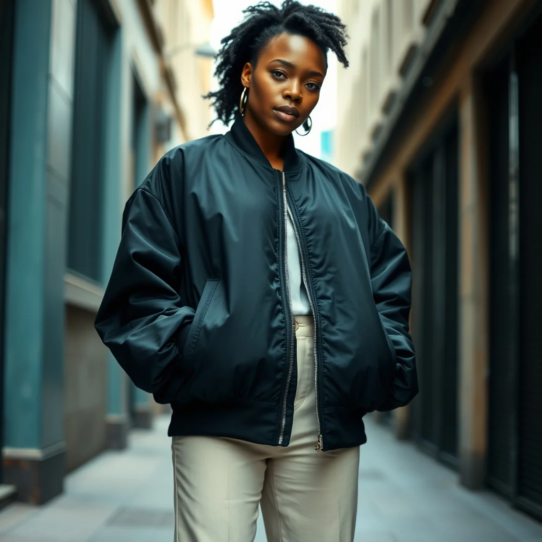 Oversized Bomber Jackets - 15 Hip Hop Fashion Looks Black Women Classic Style Now