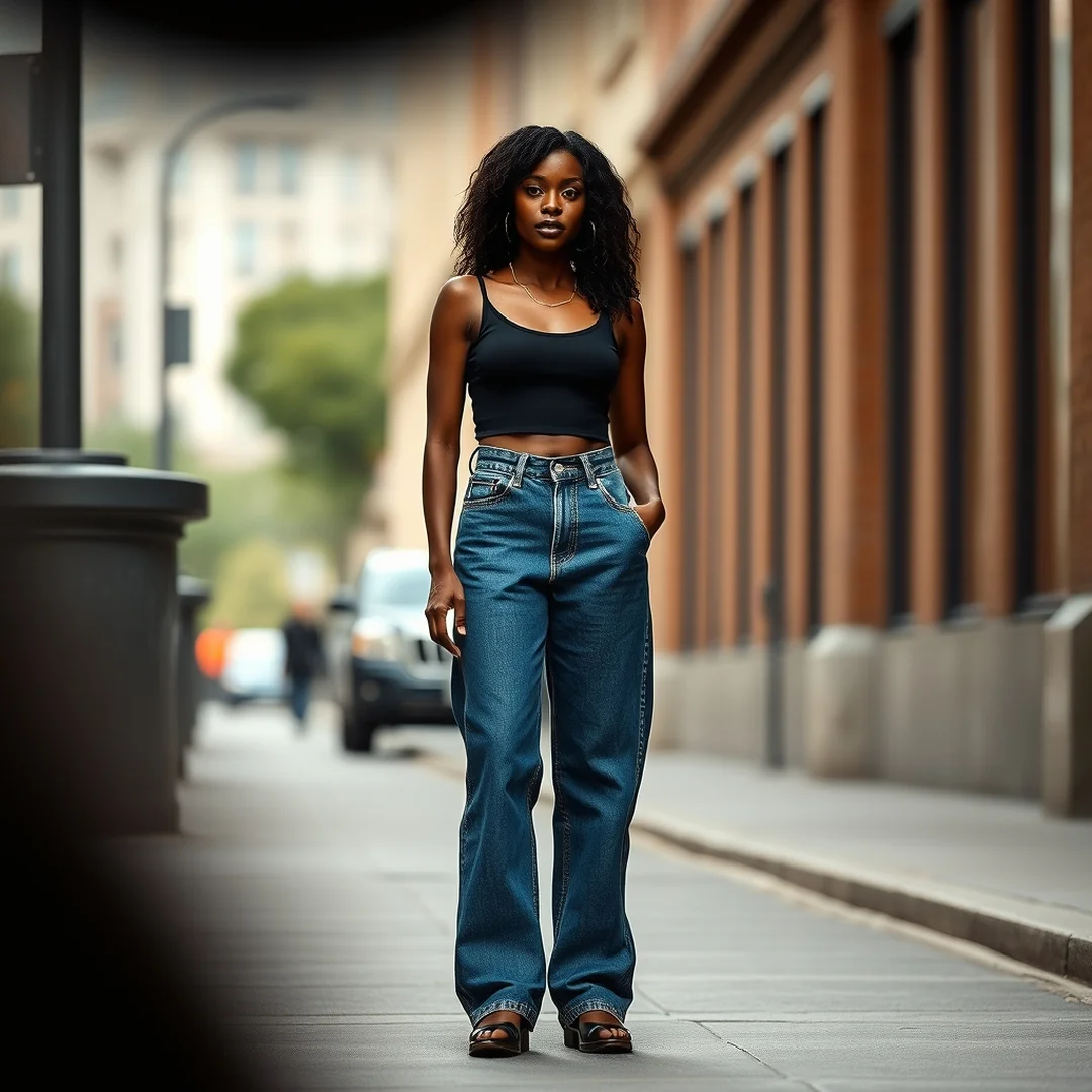 High Waisted Baggy Jeans - 15 Hip Hop Fashion Looks Black Women Classic Style Now
