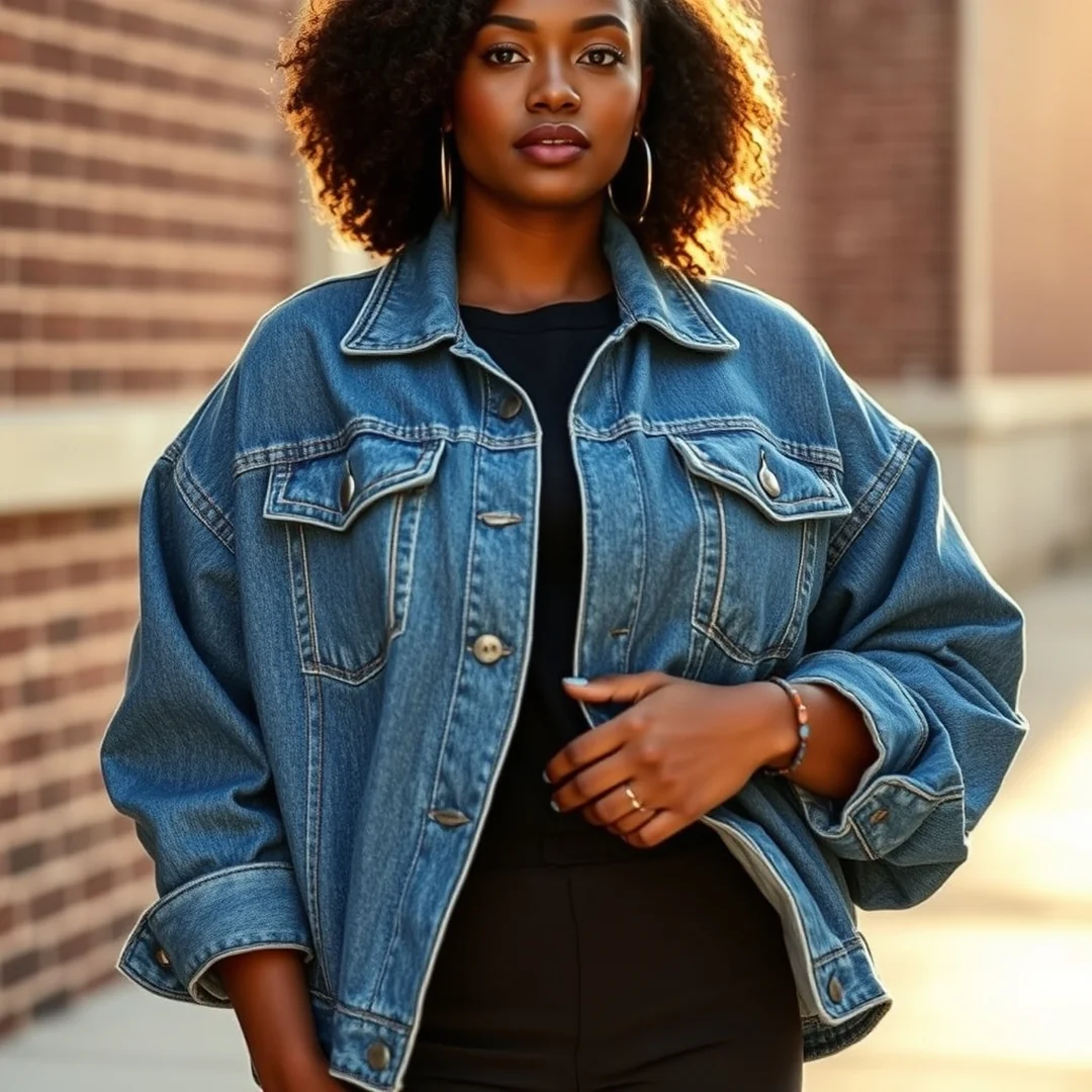Oversized Denim Jackets - 15 Hip Hop Fashion Looks Black Women Classic Style Now