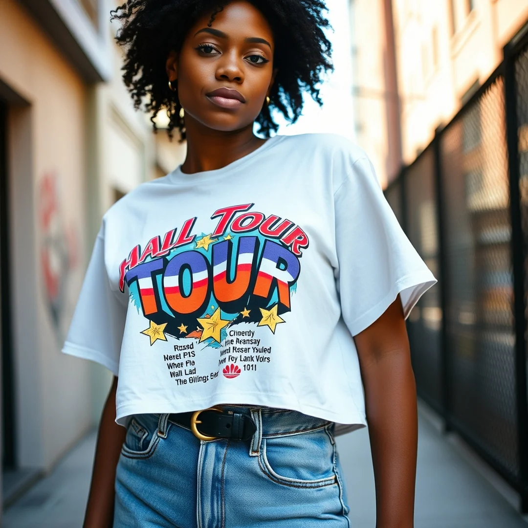 Cropped Graphic Tees - 15 Hip Hop Fashion Looks Black Women Classic Style Now