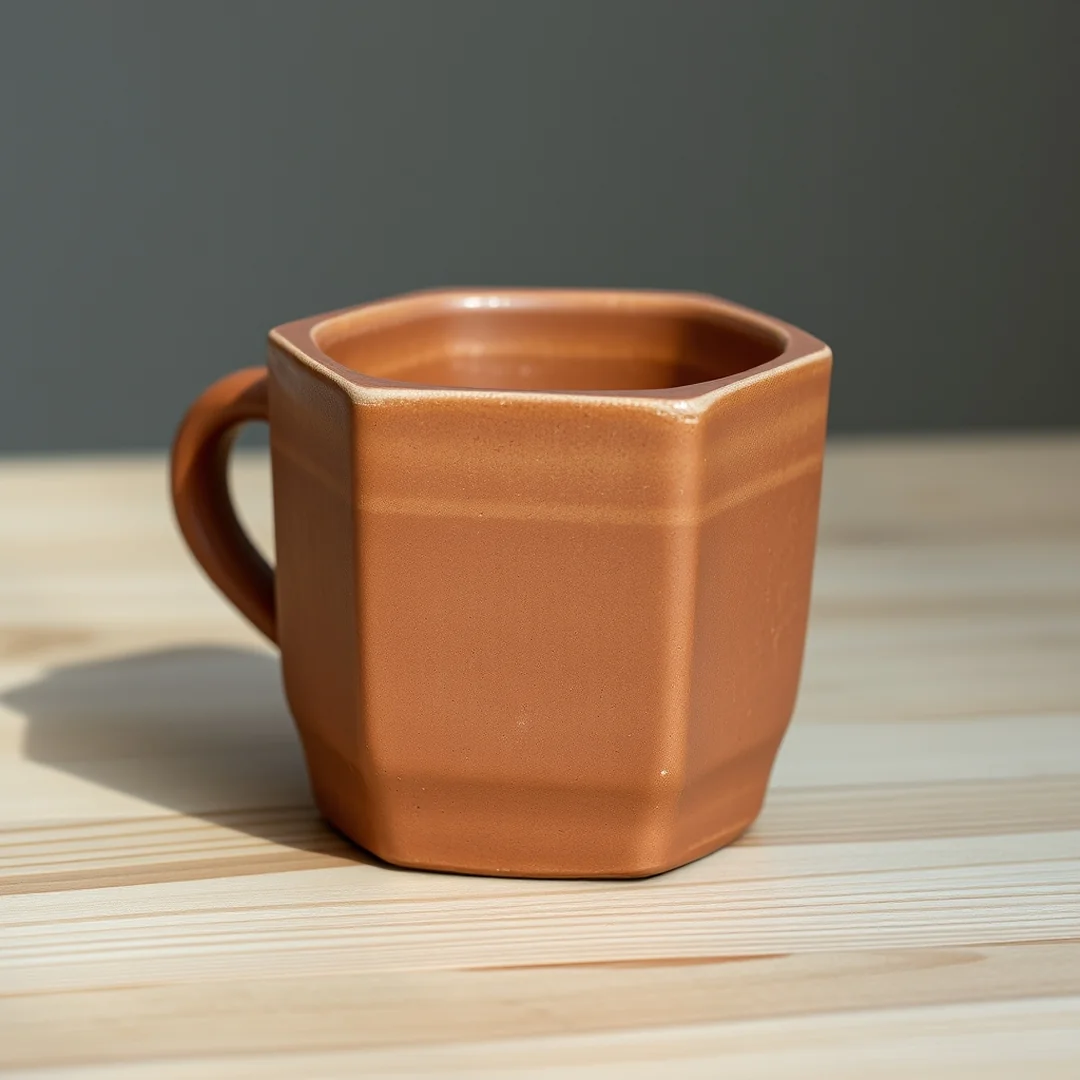 Hexagonal Handbuilt Mug - 15 Mug Shape Pottery Ideas for Ceramic Design Inspo