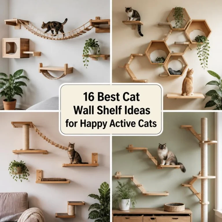 16 Best Cat Wall Shelf Ideas for Happy Active Cats