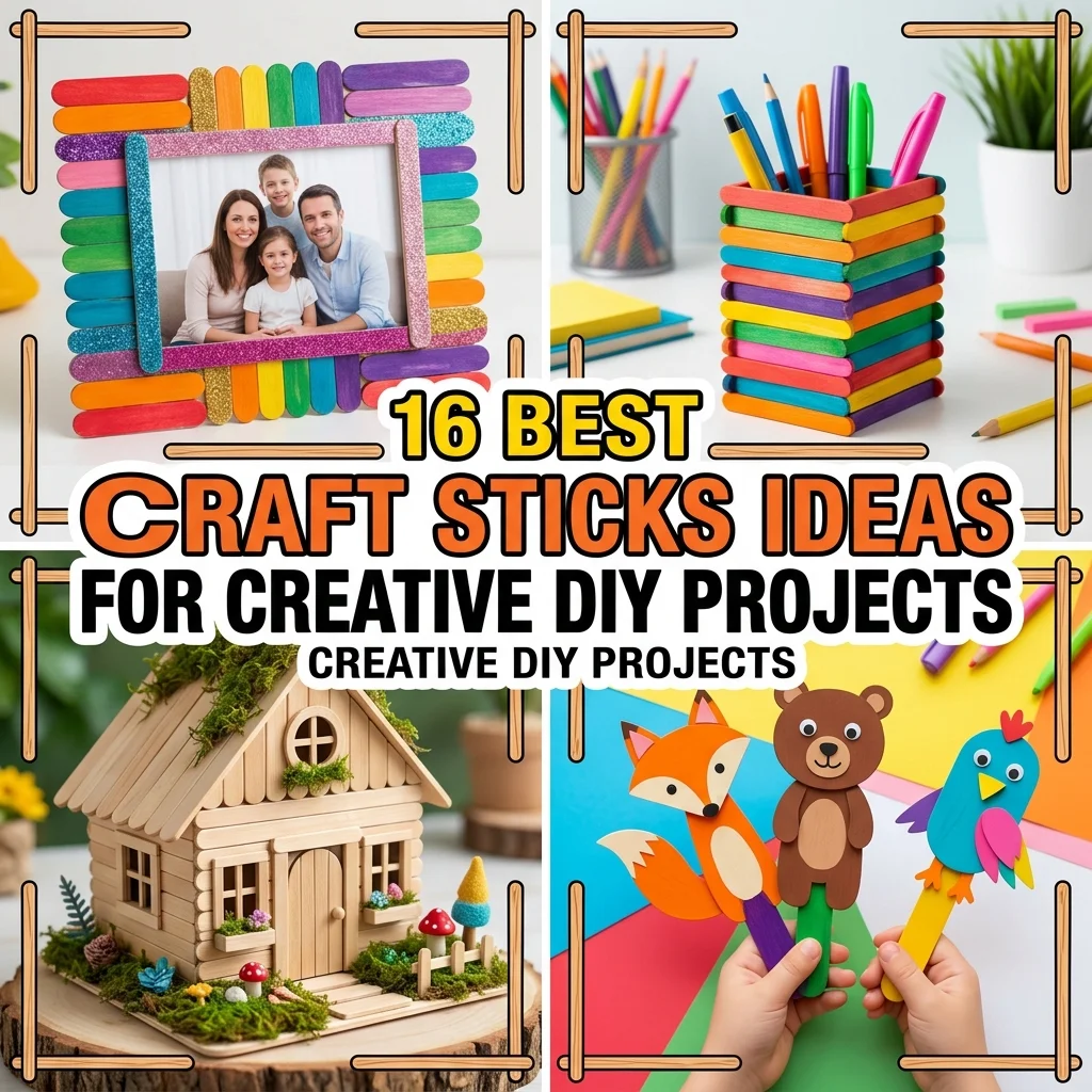 16 Best Craft Sticks Ideas for Creative DIY Projects