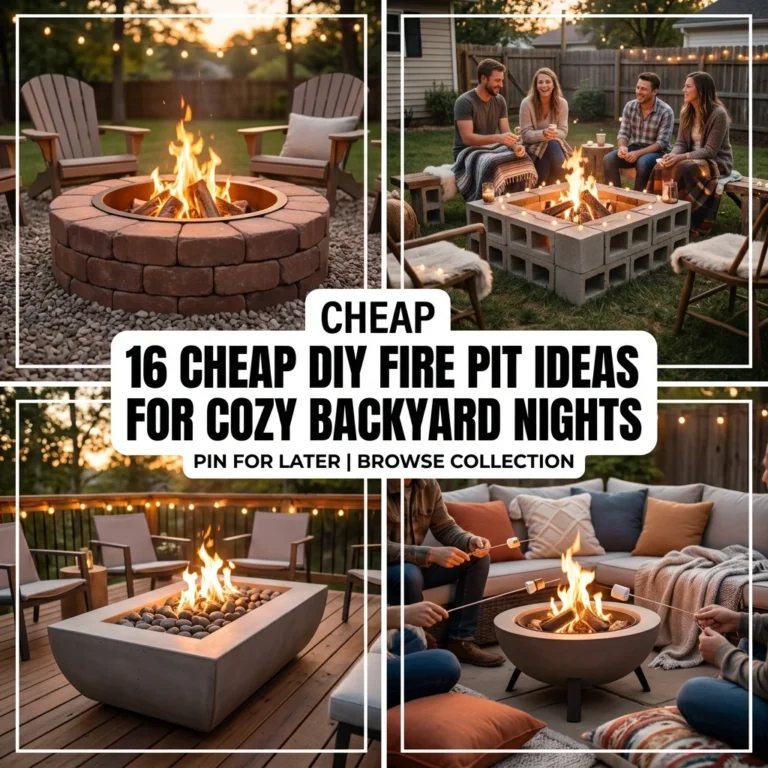 16 Cheap DIY Fire Pit Ideas for Cozy Backyard Nights