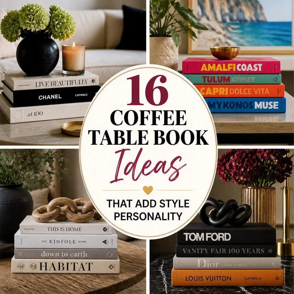 16 Coffee Table Book Ideas That Add Style Personality
