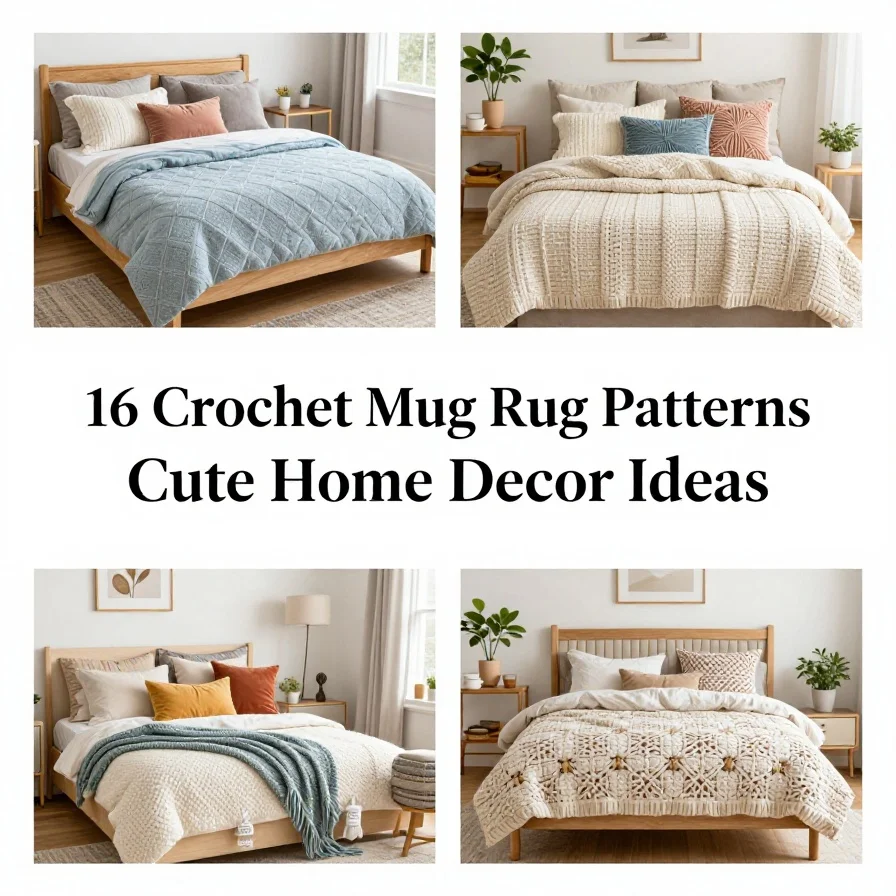 16 Crochet Mug Rug Patterns Cute Home Decor Ideas